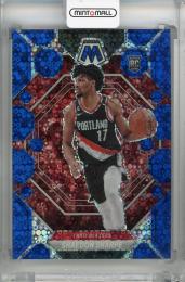 2022-23 Panini Mosaic Shaedon Sharpe Blue Fast Break #213 RC ※裏面初期傷あり【44/85】 Portland Trail Blazers