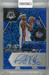 2022-23 Panini Mosaic Rasheed Wallace Autographs Fast Break Blue #12 ※裏面初期傷あり【06/25】 Detroit Pistons