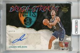 2023-24 Panini Court Kings Jalen Wilson Brush Strokes #15 Auto RC【41/75】 Brooklyn Nets