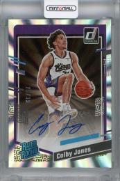 2023-24 Panini Donruss Colby Jones Rated Rookies Signatures Laser Holo #280 Auto ※裏面白へこみあり【75/99】 Sacramento Kings
