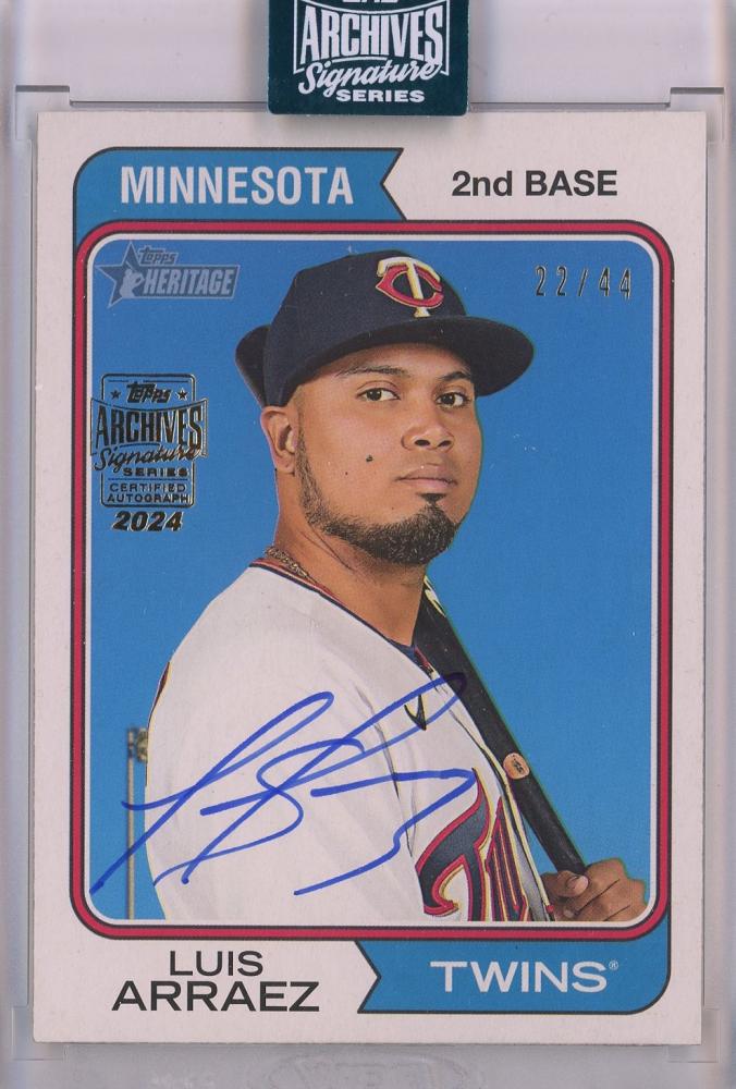 その他 topps archives luis arraez auto /44 ミントモール / MINT 池袋店 / 2024 Topps Archives Signature