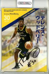 2021-22 BBM B.League Fast Break 1st Half バスケットボール テレンス・ウッドベリー 直筆サインカード 49/83