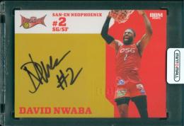 BBM × B.LEAGUE TRADING CARDS 2024-25 SEASON FAST BREAK 1st Half デイビッド・ヌワバ 直筆サイン入りカード【17/50】 三遠ネオフェニックス