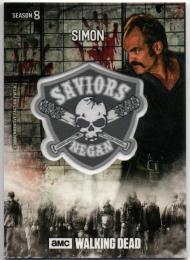 2018 TOPPS Walking Dead Season 8 Part 1	Manufactured Faction Patch Relic	Simon