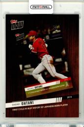 2020 Topps Now Shohei Ohtani #TNR-5 First Cycle In MLB History By Japanese -Born Player Angels