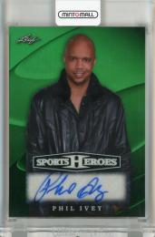 2026 Leaf Metal Sports Heroes Phil Ivey Autographs Green #BAPI1【5/7】