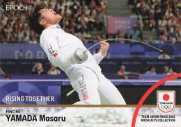 2024 EPOCH TEAM JAPAN PARIS MEDALISTS COLLECTION #40 山田優(フェンシング/男子エペ団体) レギュラーカード