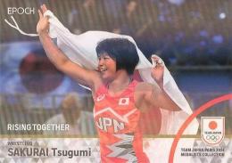 2024 EPOCH TEAM JAPAN PARIS MEDALISTS COLLECTION #19 櫻井つぐみ(レスリング/女子フリースタイル57kg級) ホログラム版 インサートカード