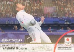 2024 EPOCH TEAM JAPAN PARIS MEDALISTS COLLECTION #40 山田優(フェンシング/男子エペ団体) ホログラム版 インサートカード