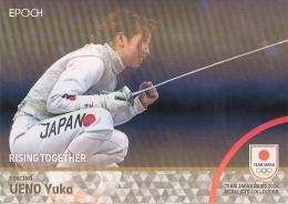 2024 EPOCH TEAM JAPAN PARIS MEDALISTS COLLECTION #43 上野優佳(フェンシング/女子フルーレ団体) ホログラム版 インサートカード