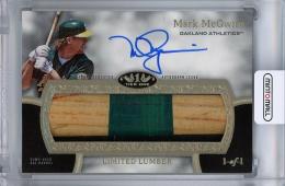 2020 Topps Tier One  Mark McGwire Limited Lumber Autographs #T1ALLMM ※初期傷あり 1/1