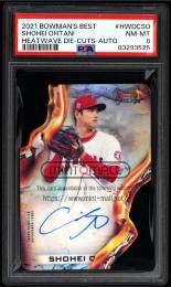 2021 Bowman's Best Heatwave Die Cut Autographs #HWDCSO Shohei Ohtani 【135/150】【PSA NM-MT 8】  (MSV#2014)