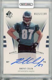 2007 UPPER DECK SP Authentic  Brent Celek Autograph (RC) 0515/1199