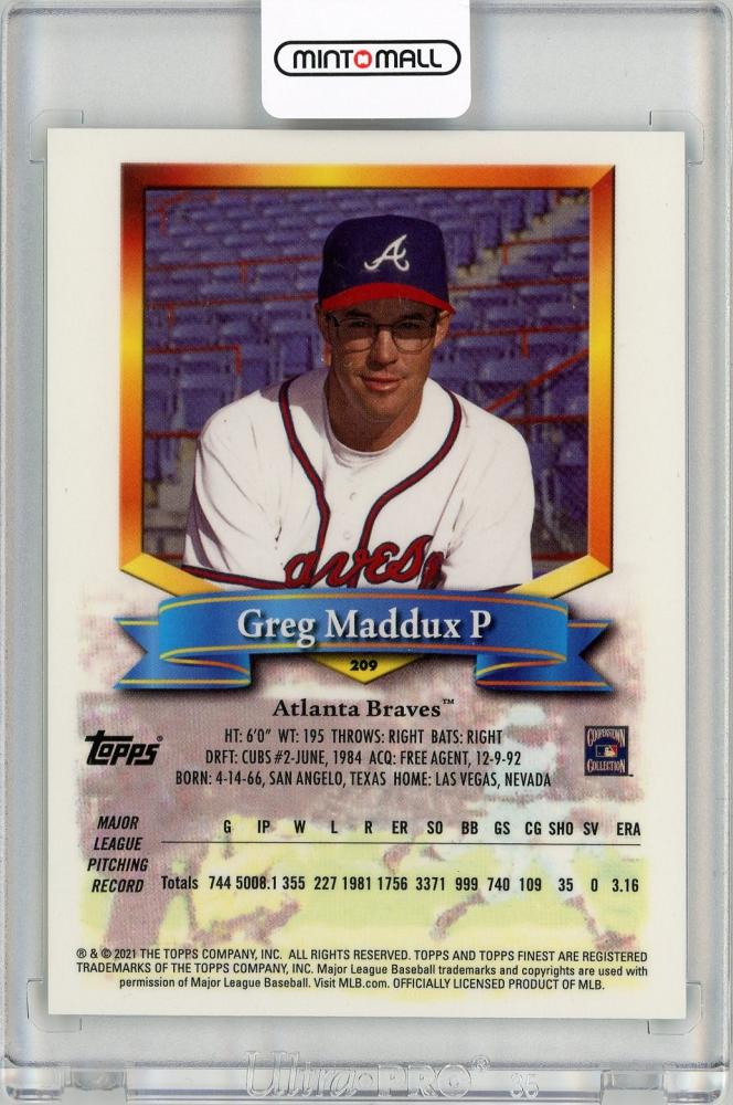MLB Greg Maddux 直筆サインカード