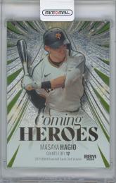 2024 BBM 2nd Version / 萩尾匡也(読売ジャイアンツ) ちぢみライトグリーン箔版COMING HEROESインサートカード 【01/25】