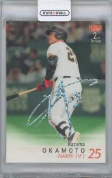 2025 BBM 2nd Version #386 / 岡本和真(読売ジャイアンツ) ホロ箔サイン入りパラレルカード 【01/50】