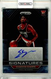 2022-23 Panini Prizm Shaedon Sharpe #RSI-SHA Signatures Trail Blazers