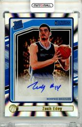 2024-25 Panini Donruss Zach Edey #254 Rated Rookies Signature Holo Laser Parallel【19/99】 Grizzlies