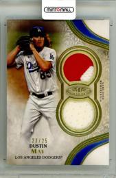 2021 Topps Tier One Dustin May #T1R2-DM Tier One Dual Relic Card【23/25】 Dodgers