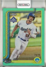 2025 Topps Pro Debut Jac Caglianone Chrome Aqua Refractors #PDC89【73/75】 Kansas City Royals