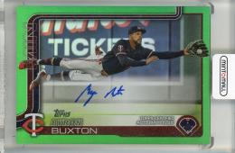 2025 Topps Flagship Byron Buxton Real One Autographs Green Foil #530【78/99】 Minnesota Twins
