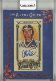 2025 Topps Allen and Ginter Ryne Sandberg Framed Mini Autographs Blue Frame #MARS【15/99】 Chicago Cubs