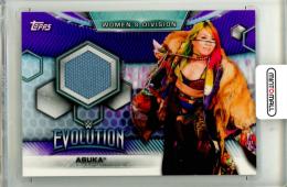 2019 Topps WWE Women's Division Asuka #MR-AK Mat Relic Purple Parallel【63/99】