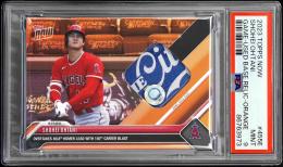 2023 Topps Now Shohei Ohtani Game Used Base Relic Orange #455E【2/5】【PSA MINT 9】 Los Angeles Angels