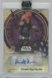 2022 TOPPS Star Wars Signature Series Orange / ROBIN ATKIN DOWNES as CHAM SYNDULLA 【04/10】