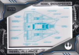 2019 Topps Star Wars Skywalker Saga  Rebel Snowspeeder Commemorative Blueprints Relics 104/250