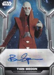 2020 Topps Star Wars Holocron Series  Bruce Spense as Tion Medon Autographs 094/400