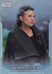 2020 Topps Star Wars Chrome Perspectives Resistance vs. The First Order  General Leia Organa Base First Order REFRACTOR(パラレル版)