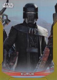 2020 Topps Star Wars Chrome Perspectives Resistance vs. The First Order  Kuruk Base Resistance REFRACTOR Gold(パラレル版) 36/50