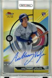 2023 Topps Finest Anthony Volpe #FA-AV RC Autographs Gold Refractor【14/50】 Yankees
