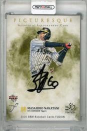 2020 BBM FUSION 中谷将大 直筆サインカード【10/30】 阪神タイガース