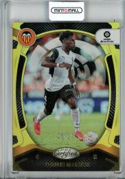 2021-22 Panini Chronicles LaLiga Yunus Musah Certified/Gold Mirror/#169【05/10】 Valencia CF