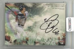 2017 BBM 1st Version 東京ヤクルトスワローズ CROSS SIGNING 直筆サインカード / 坂口智隆 【14/30】