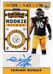 2019 PANINI Contenders  Isaiah Buggs Autograph (RC)