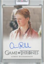 2023 Rittenhouse Game of Thrones art&images  Aimee Richardsn as myllacella Autograph/Full Bleed