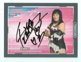 2021 BBM 女子プロレスカード 女子プロレス 佐藤綾子 直筆サインカード 025/100