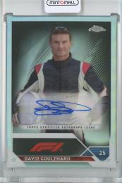 2023 Topps Chrome Fomula 1 Racing  David Coulthard Autograph/#CAC-DC