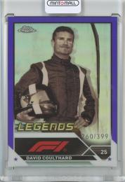 2023 Topps Chrome Fomula 1 Racing  David Coulthard Base/Lugends/Purple/#200 260/399