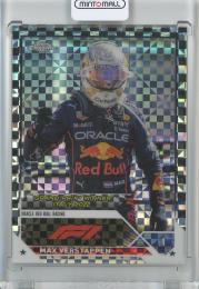 2023 Topps Chrome Fomula 1 Racing  Max Verstappen Base/Grand Prix Winners/Checker Flug/#159
