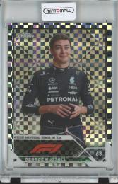 2023 Topps Chrome Fomula 1 Racing  George Russell Base/F1 DRIVERS/Checker Flag/#15
