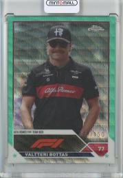 2023 Topps Chrome Fomula 1 Racing  Valtteri Bottas Base/F1 Drivers/Aqua Wave/#37 148/150