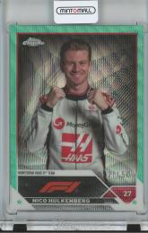 2023 Topps Chrome Fomula 1 Racing  Nico Hulkenberg Base/F1 Drivers/Aqua Wave/#46 52/150