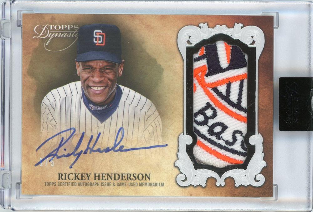 ミントモール / MINT 新宿店 / 2021 TOPPS DYNASTY Autographs Patches / Rickey  Henderson San Diego Padres 【1/5】