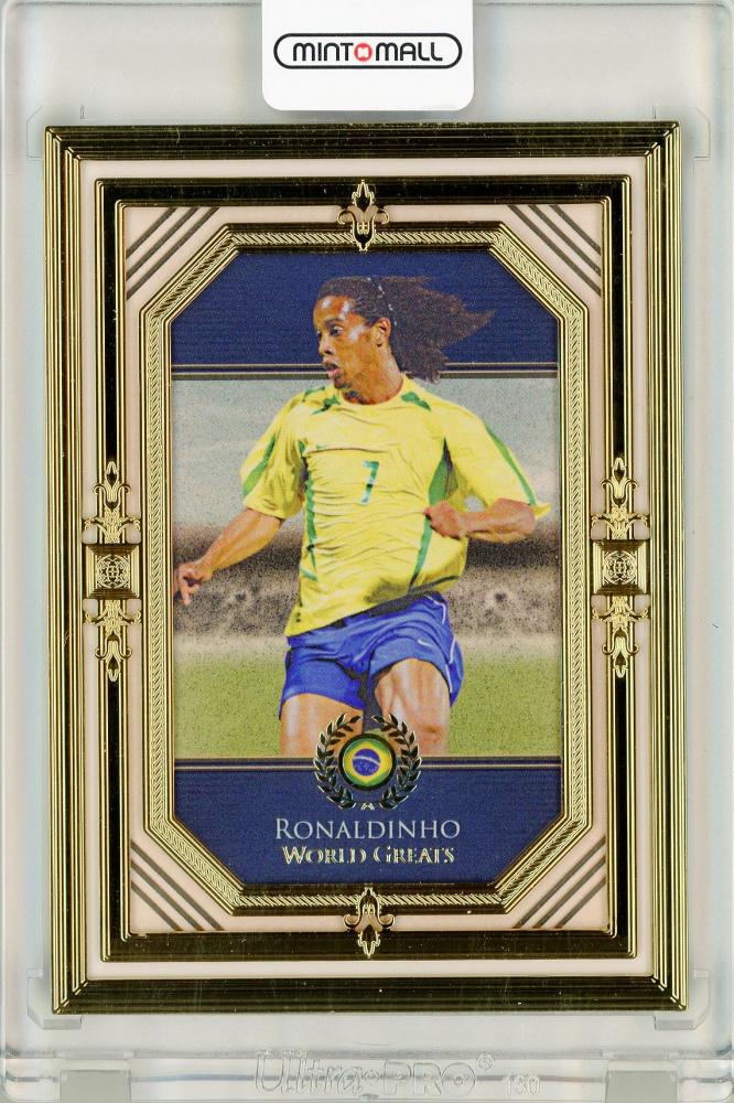 サッカーカード Futera GOLD ロナウジーニョ Ronaldinho 11 Limited Edition Ronaldinho Gold Frame Cards Futera Unique