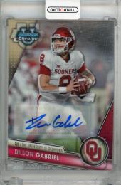 2023 Topps Bowman University Chrome Dillon Gabriel Chrome Prospect Autographs #150 Oklahoma