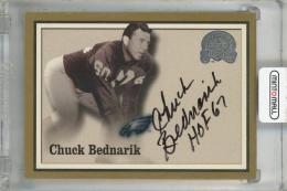 2000 Greats of the Game Chuck Bednarik Gold Border Autographs #3 ※白かけあり
